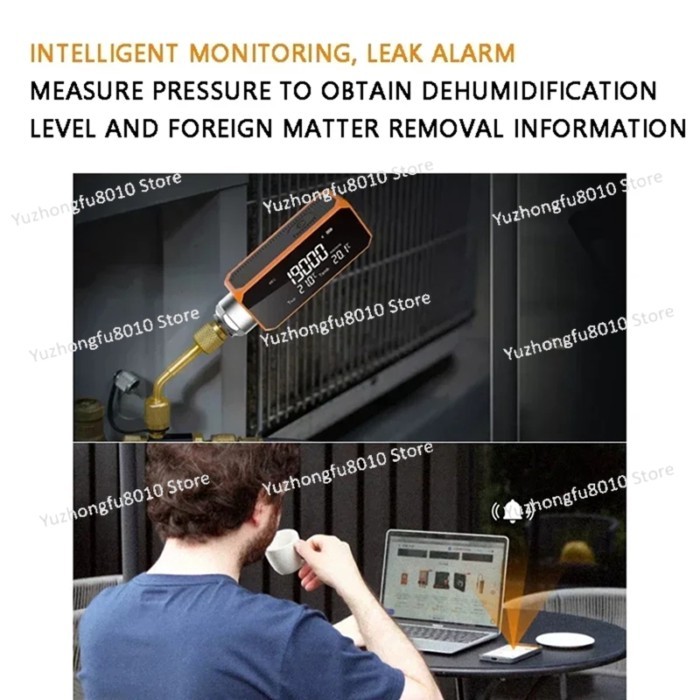 ABKD VGW-Mini Vacuum For Gauge Micron Digital Micron Gauge Refrigeration Vacuum Tester Accurate Mea