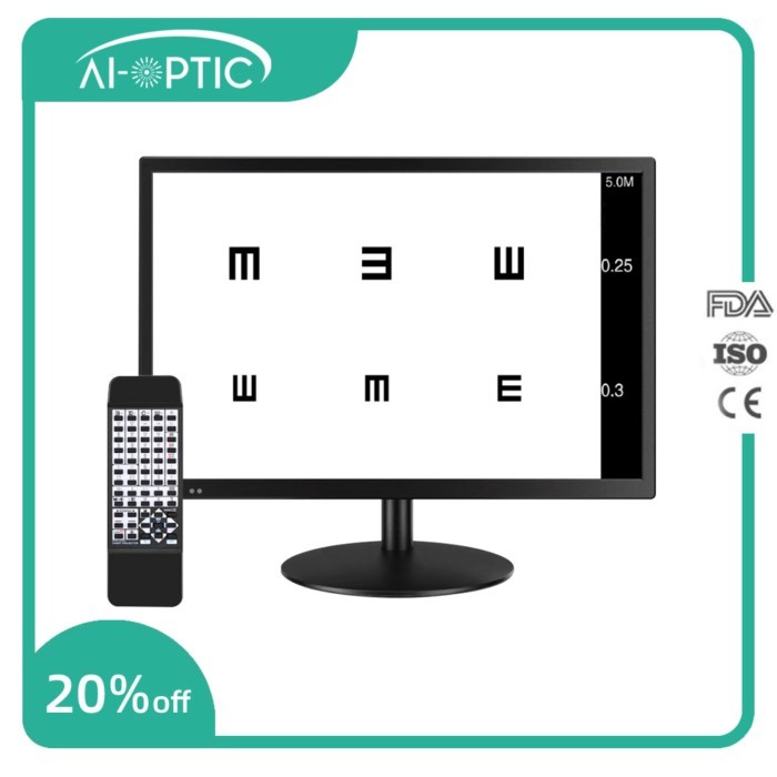 21.5 Inch Screen Ophthalmic LCD Visual Acuity Vision Chart Optical Testing Monitor Eye Testing LCP-