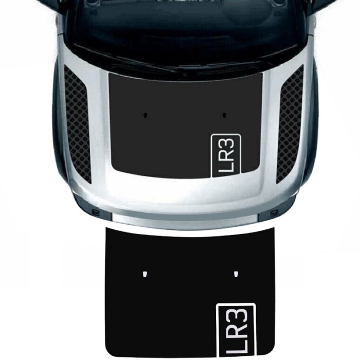 Matte Black Car Engine Hood Decal Vinyl Graphics Stickers For Land Rover Discovery 3 4 2003-2016 Au