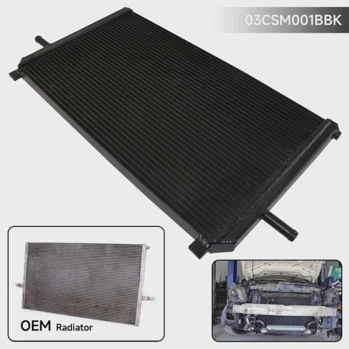 Aluminum Competition Radiator Kit Tuning Front Mounted for Mercedes GLA45 AMG AMG A 45, CLA 45 2013