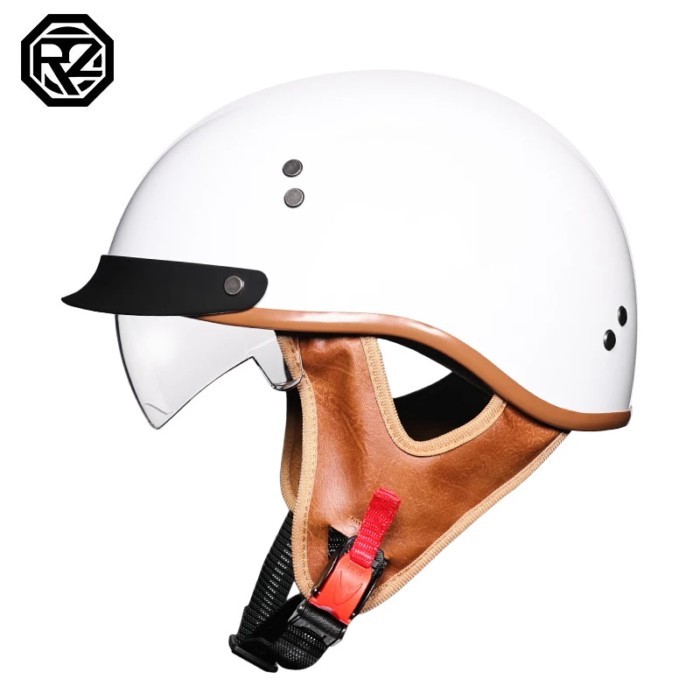Motorcycle Helmet With lenses Retro Half Helmet Jet Helmet Open Helmet Scooter Cruiser Chopper Half