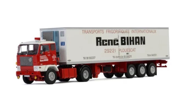 WSI 1: 50 VOLVO F88 4x2 รถบรรทุกแช่เย็น รุ่น Rene Bihan 01-2892