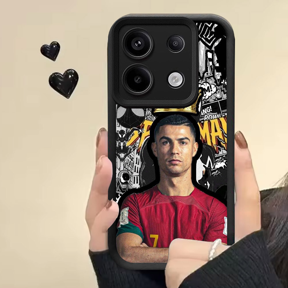 R20 King_Ro_naldo_CR7 ปลอกซิลิโคนสําหรับ Xiaomi Redmi Note 14 13 Pro Plus 5G