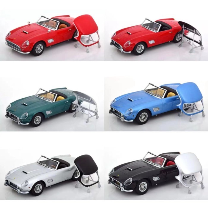 KK SCALE 1/18 Ferrari 250GT California Spyder โรงงานโมเดลรถมีตําหนิเล็กน้อย