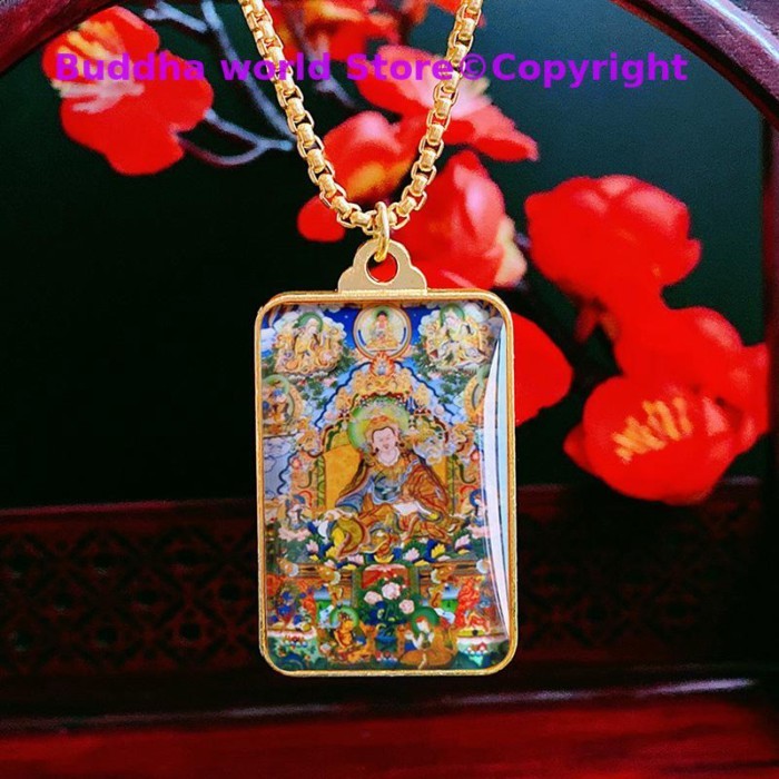 2025  Guru Rinpoche Mandala Buddha Pendant Asia Thailand Tibet efficacious safety good luck exorcis