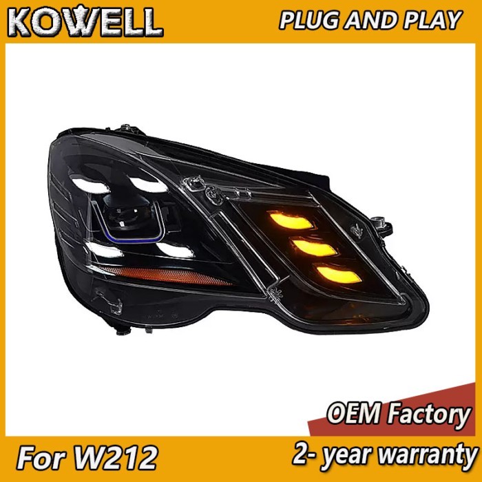 Car Styling for Mercedes W212 Headlight 2009-2013 Mercedes Benz E Class Head Lights DRL Turn Signal