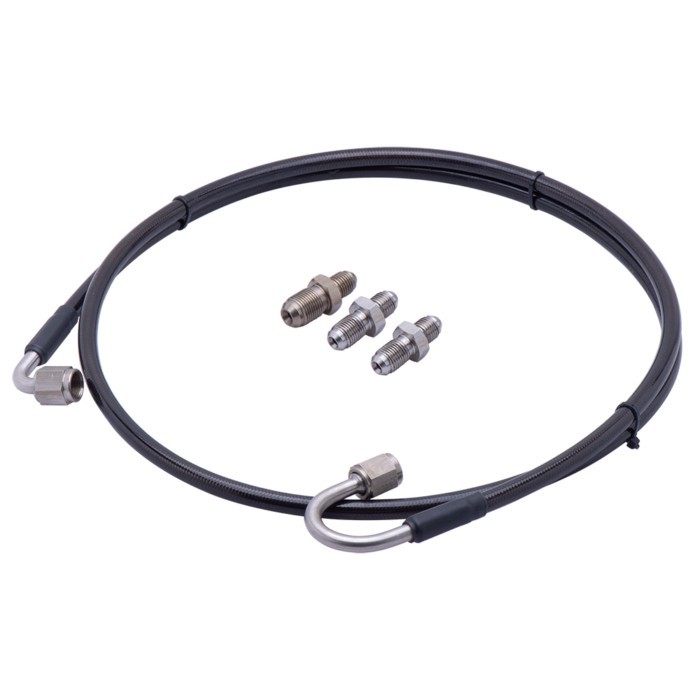 Master To Slave Cylinder Complete Stainless Clutch line kit With An3 Fittings For 06-15 Honda Civic