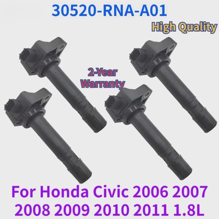 1Pcs Car Ignition Coil 30520-RNA-A01 for Honda Civic 2006 2007 2008 2009 2010 2011 1.8L UF582 5C163