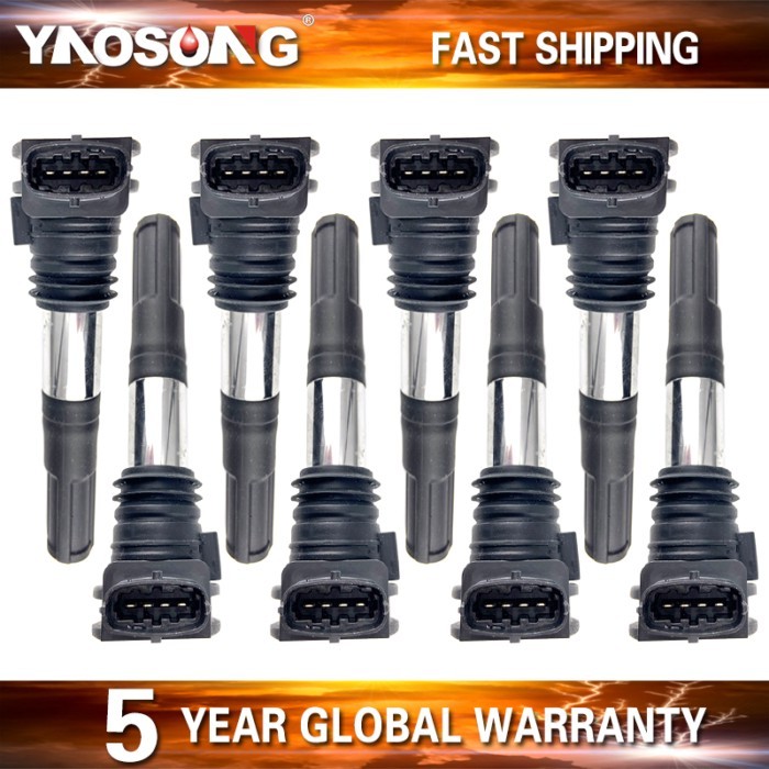 8x ignition coil For Ferrari 599 California F430 Coupe F430 Spider 4.3L Maserati GranCabrio 4.7 Mas