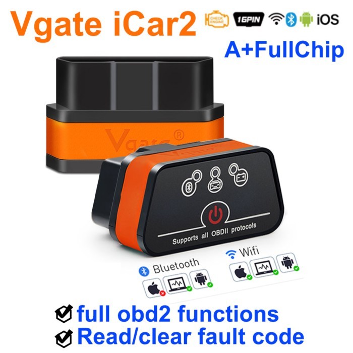 Icar2 OBD2 Scanner Vgate Icar Pro V2.3 Wifi/Bluetooth For IOS/Android Auto OBD Code Reader Diagnose