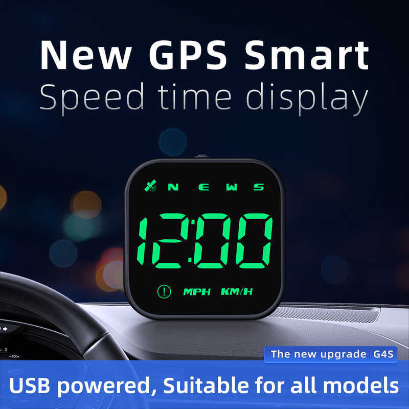 HUD HUD Display Car Universal GPS Speedometer Time Compass Car Smart Display