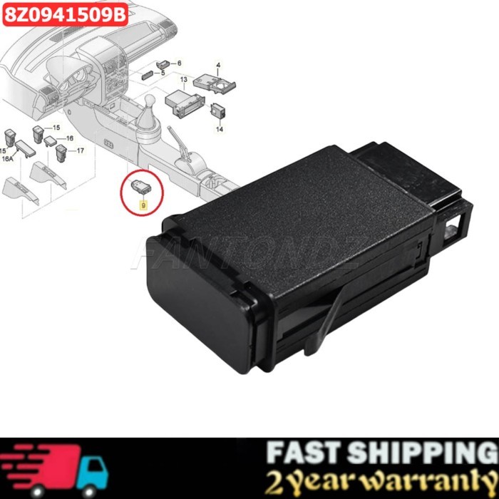 For Audi A2 8Z 2000-2005 Flashing Warning Light Relay Flashing Relay Hazard Warning Light Relay 8Z0