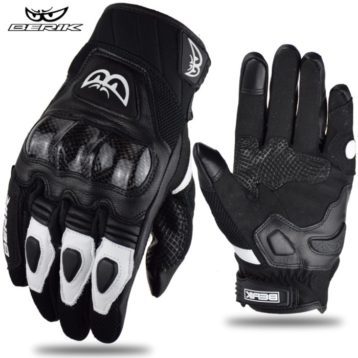 BERIK Gloves Goat Leather Motorcycle Gloves Men Women Motocross Gloves Retro Dirt Bike MTB DH Glove