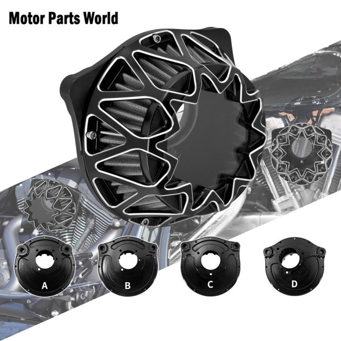 Motorcycle Air Filter Cleaner Intake Filter Element For Harley Sportster XL 48 72 883 1200 Dyna Fat