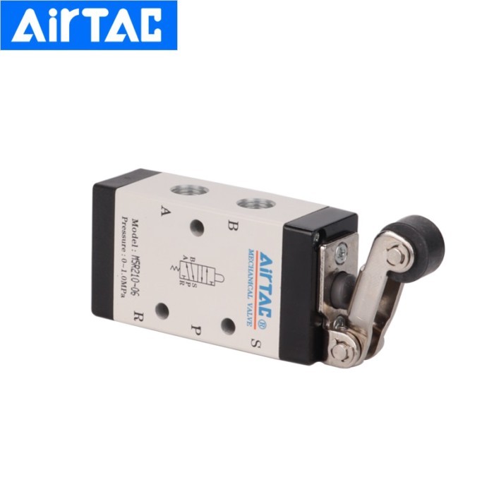 AirTac Mechanical Valve Switch M5R110/M5R210 Pneumatic 5/2 Way Control Valves M5R Sereis Roller Typ