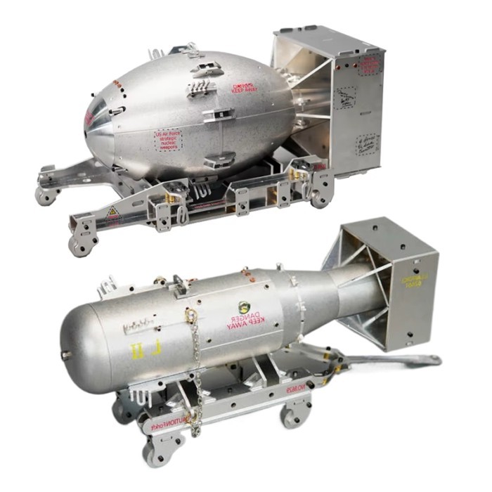1:12 DIY Alloy Nuclear Bomb Atomic Bomb Model Assembly Kit Full Metal Difficult Toy Gift