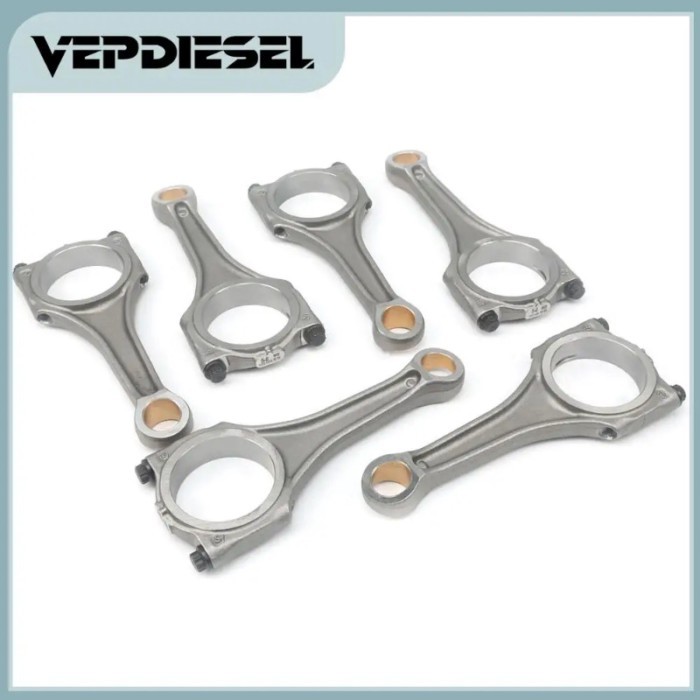6x Connecting Rod Con Rod 06E198401E 06E198401J 06E198401D Fit For VW Touareg Audi S4 S5 A6 A7 Q5 Q