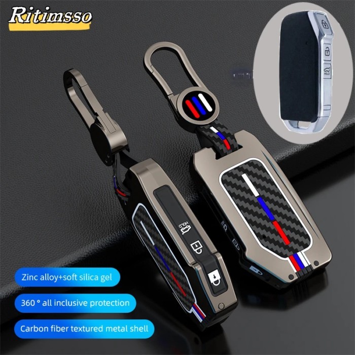 Zinc Alloy Car Key Case For Kia Sportage 2023 2024 Ray Sorento Soul Telluride Cerato 2020 K5 K8 202