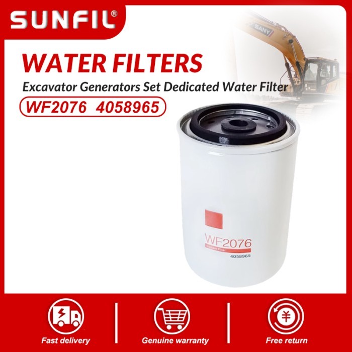 Water Filters For Fleetguard WF2076  4058965 P552076 Excavator Generators Set Dedicated Water Filte