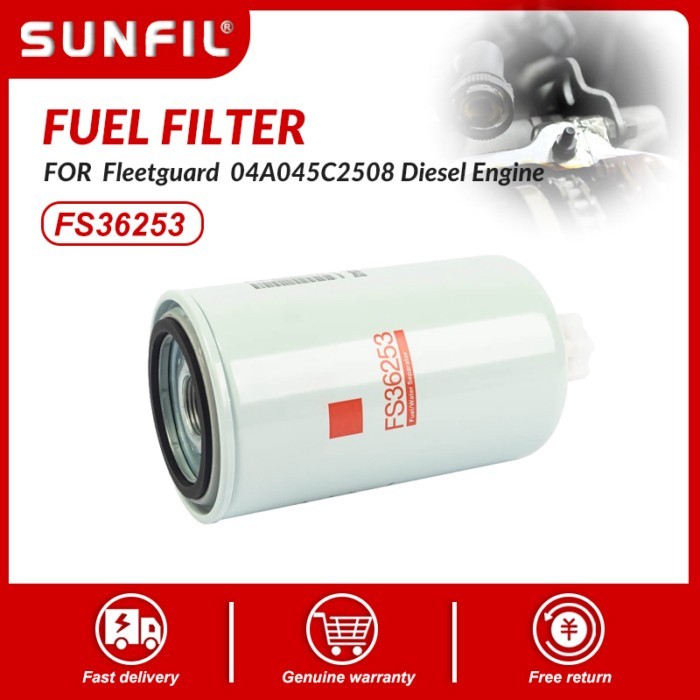 FUEL FILTER FS36253 FS1212 3308638 3308638 Fuel/Water Separator For Fleetguard  04A045C2508 Diesel