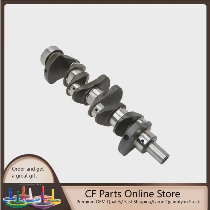 Forklift Engine Parts For Nissan K21 Crankshaft 12201-FU400 Forged Steel