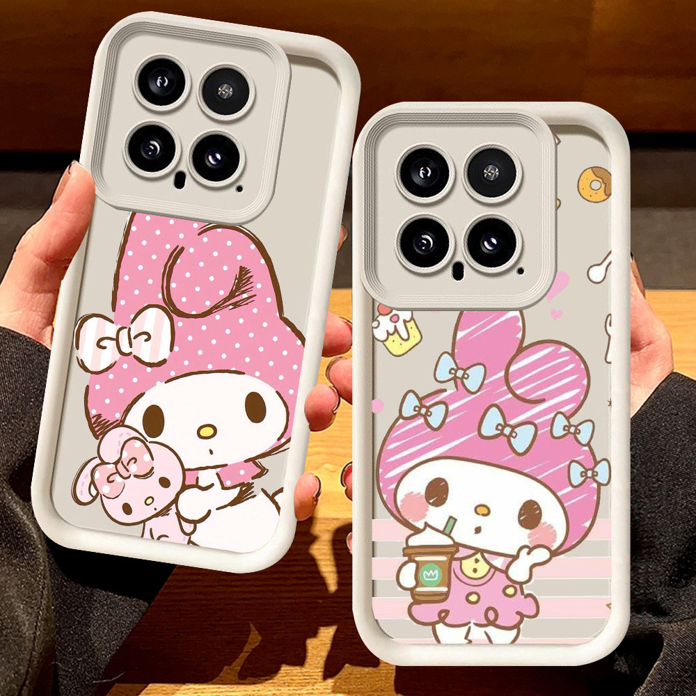 G-1 Cute_Melody Casing สําหรับ Xiaomi 13T 15T 14 14T Pro สีดําและสีขาว