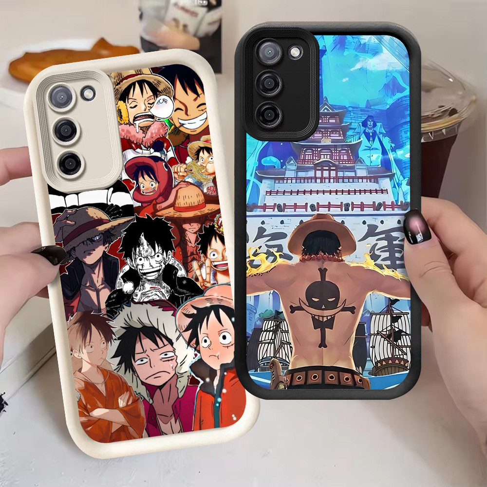 G-61 One Piece Ace Casing สําหรับ OPPO A5i A5 2025 Pro 5G สีดําและสีขาว