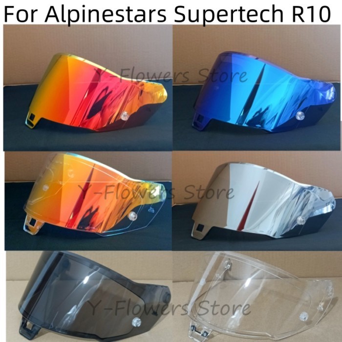 Helmet Visor for Alpinestars Supertech R10 Motorcycle Helmet Lens Glass Shield Windshield Replaceme