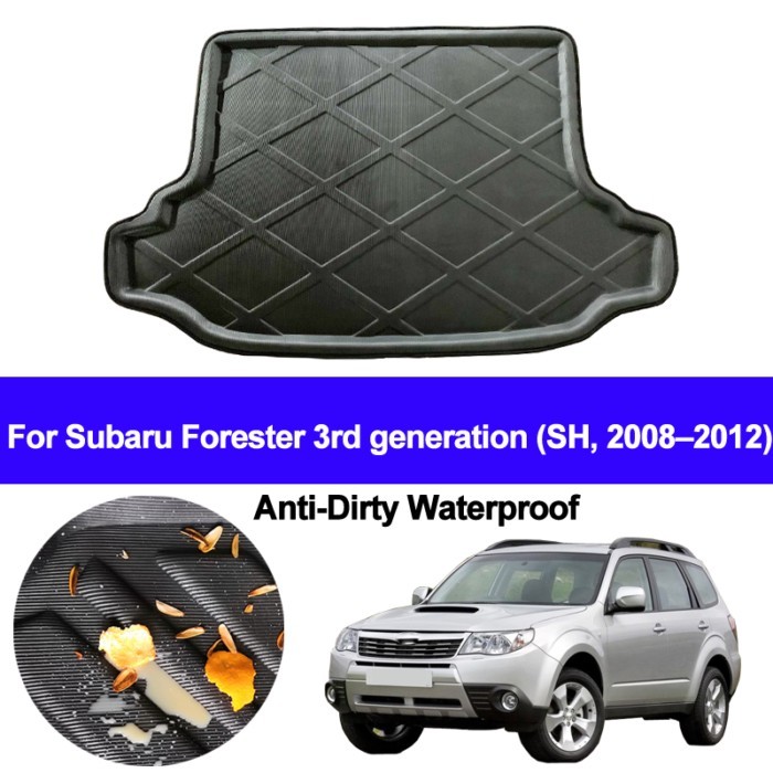 Car Rear Boot Cargo Liner Trunk Floor Carpets Tray Mats Pad Carpet For Subaru Forester 3rd Generati