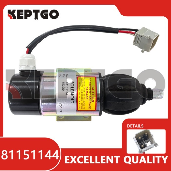 28V 81151144 Fuel Shutoff Solenoid Stop Solenoid For Perkins Volvo Penta Engine 81151144, 872805, 1