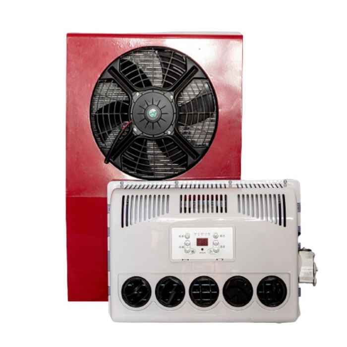 Split type truck parking air-conditioner dc24v/ 12v scroll  compressor trucking air conditioning sy