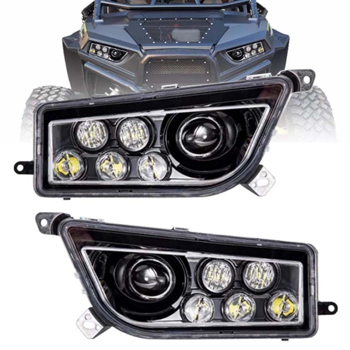 For Polaris RZR 1000 LED Headlight 2015-2017 Polaris RZR 900 Conversion Led Headlight Kit 2014-2016
