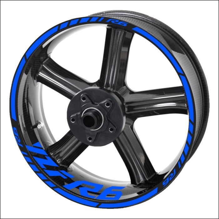 For Yamaha r6 Wheel Stickers Rim Decals Yzf r6 Logo Sticker Set Kit