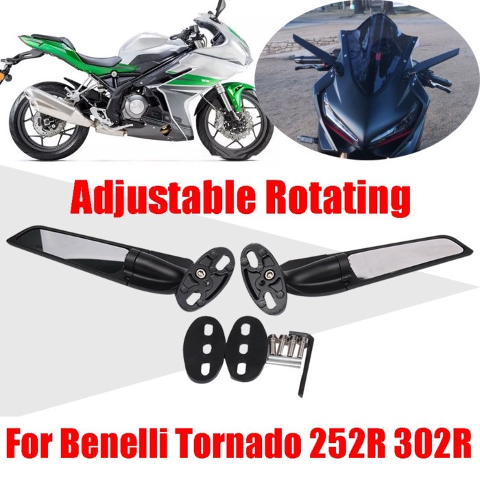For Benelli Tornado 252R 302R 252 R 302 R Accessories Mirrors Wind Wing Adjustable Rotating Side Re