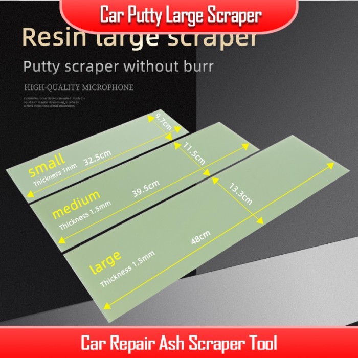 Car Putty Scraper Resin Scraper Spray Paint Worker Scraping Atomic Ash Scraper Tool