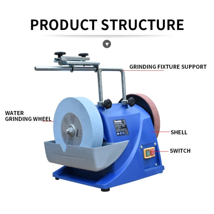 Water-cooled Multipurpose Knife Sharpener Grinder Fixed-speed Water-cooled /Low-Speed Grinder Knife