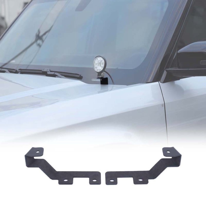For Chery ICAR 03  2024+ Jaecoo J6 Arrizo X3 X3L X3plus Hood Mount Light Bracket Carbon Steel LED O