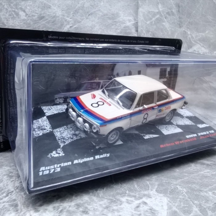 IXO 1/43 BMW 2002 TII #8 1973 โมเดลรถ BMW โลหะผสม