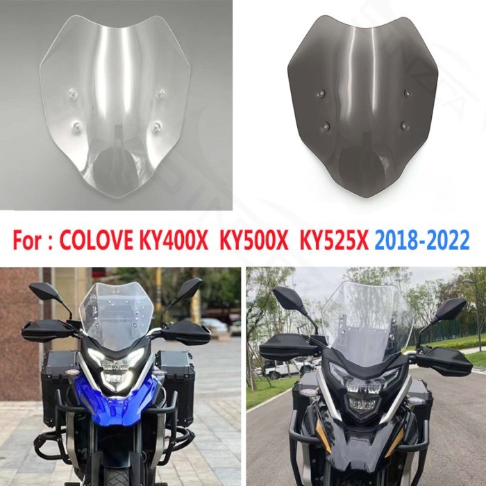 For Colove 500X 400X 525X KY500X KY400X KY525X Motorcycle Sport Windscreens Windshield Wind Deflect
