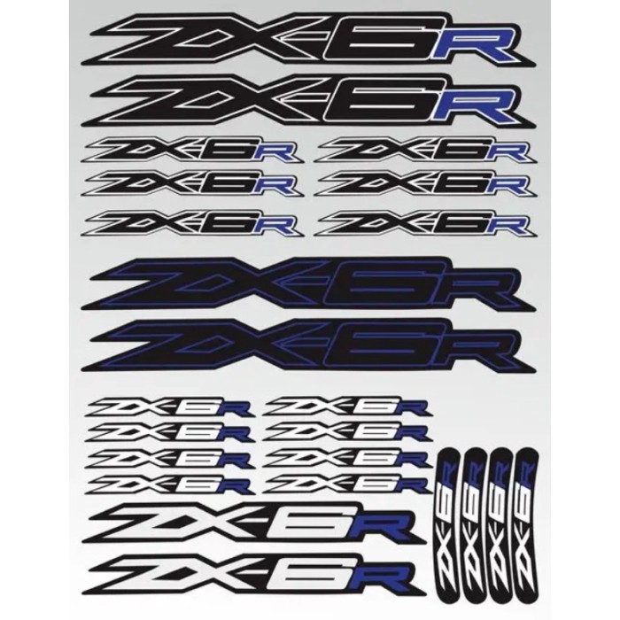 For  ZX-6R zx6r motorcycle tail box sticker Beak Fender Decal Sticker Shock absorber decals Decals