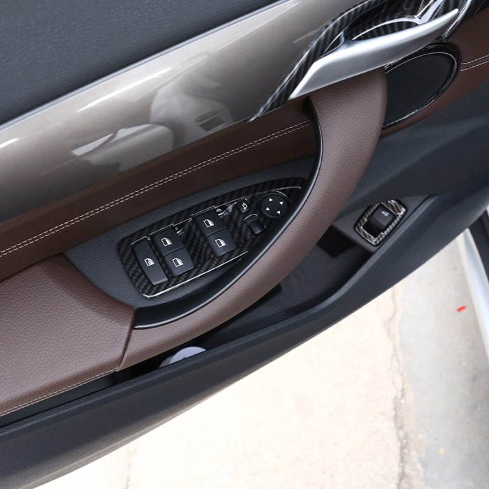 For BMW X1 F48 2016-2021 220i 25i 25le ABS Chrome Window Lift Swtich Button Cover Trim Accessories