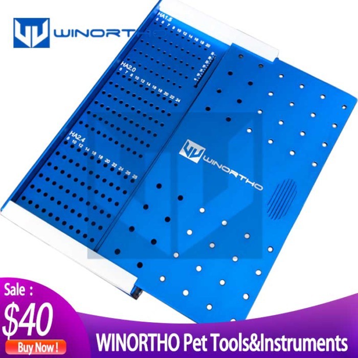 orthopedic screw box veterinary pet instrument tray pin Small Animal Orthopaedic Tray with Screw Ra