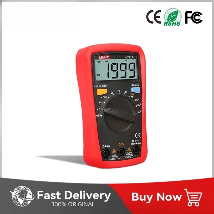 UT33A UT33B UT33C UT33D Plus Pocket Multimeter Digital Ammeter Voltmeter Professional Resistance Me