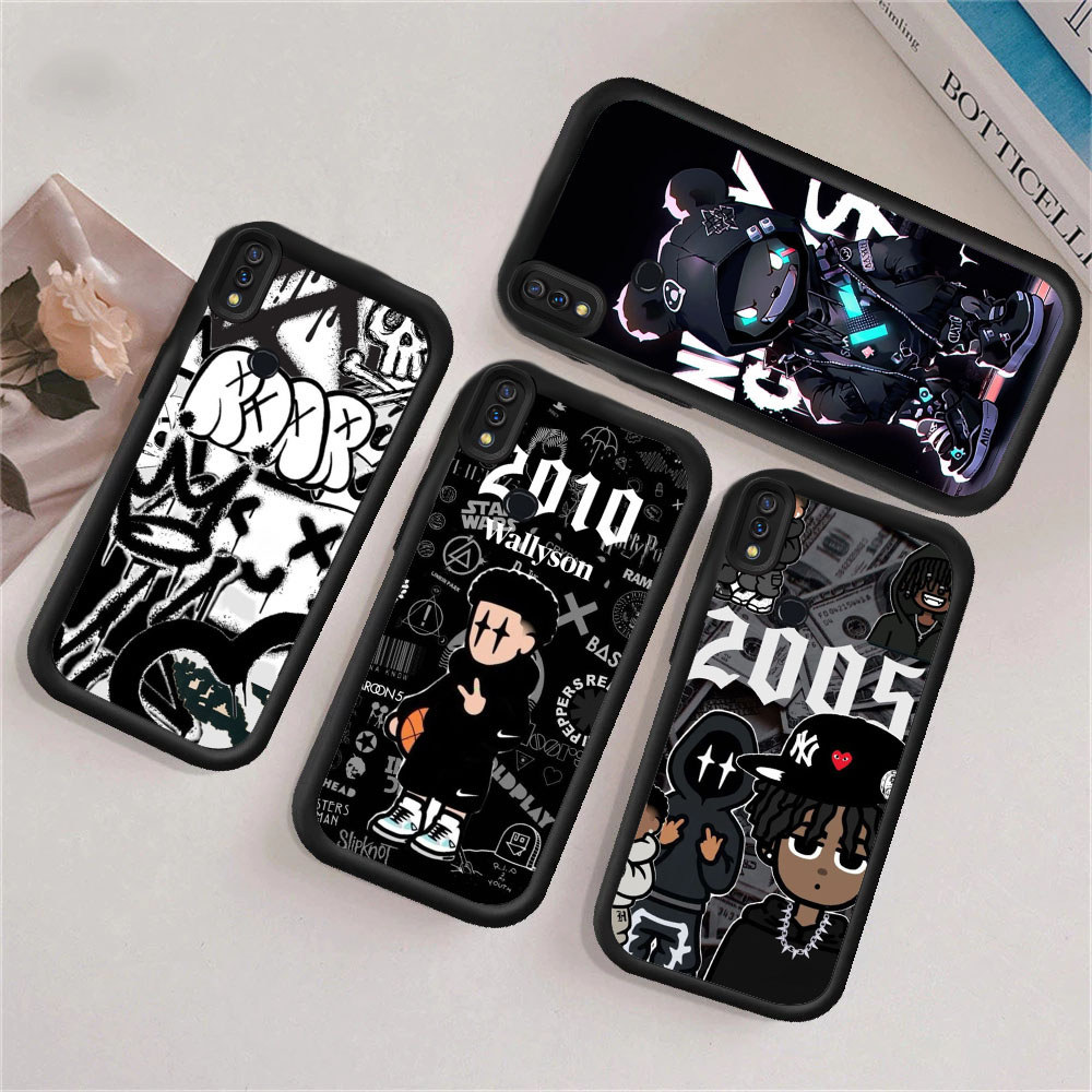 WB7 และอินเทรนด์ graffiti สําหรับ Hp ชุบ Samsung A31 A52S A51 A52 A33 A50s A34 A32 A35 A50 A30s 5G ว