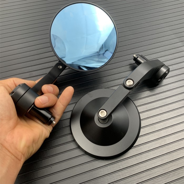 Universal Motorcycle Bar End Mirrors Cafe Racer Motorcycle Rear View Mirror For Yamaha SXR700 SXR90