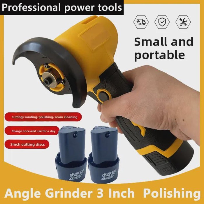 3 Inch Cordles Mini Angle Grinder Charging Angle Grinder Multifunctional Household Small Angle Hand