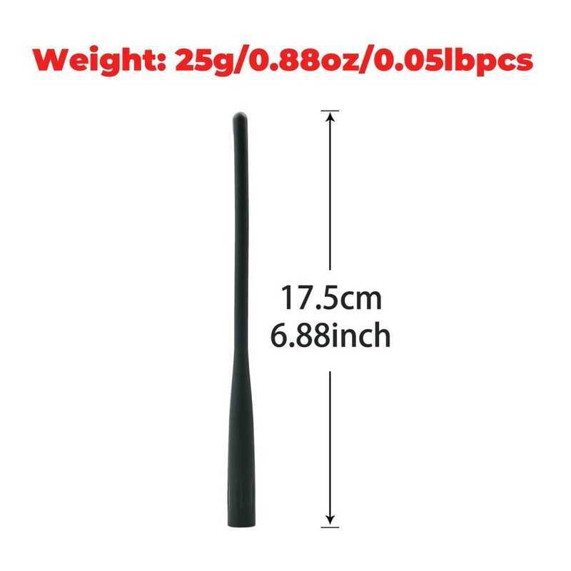 ▥ 17.5ซม./6.88นิ้ว Dual Band VHF UHF 136-174/400-470Mhz เสาอากาศสำหรับ Ft-60E Ft-60R Yaesu Ft-5