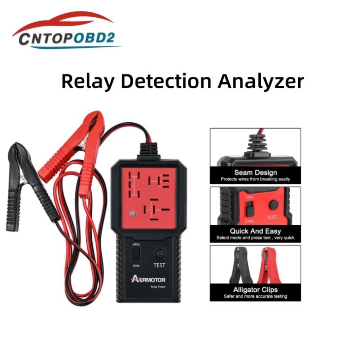 Universal 12V/24V Automotive Relay Tester Automotive Relay Short Circuit Tester Auto Battery Checke
