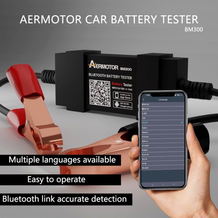 New Bluetooth Car Battery Tester 6V-18V Auto Battery Analyzer Test Tools Car Battery Monitor Chargi