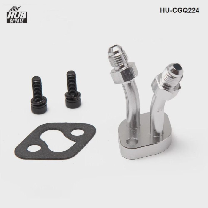 Turbo Water Flange Fitting 4AN Fit For Toyota CT9 CT12 CT20 CT26  HU-CGQ224